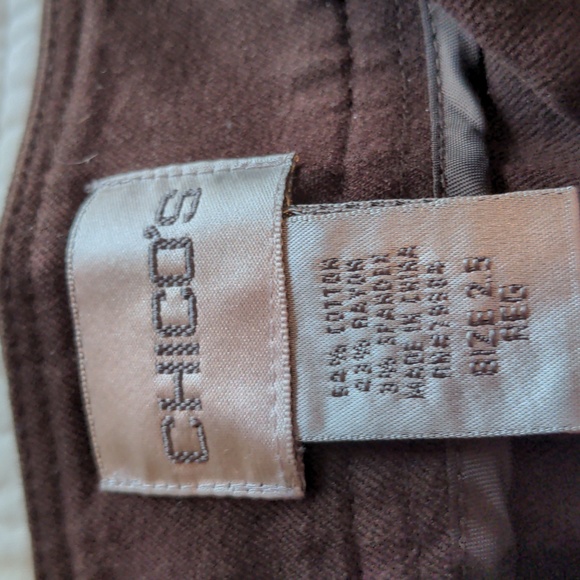 Chico's 2.5 Brown Wider leg pants - Picture 4 of 4